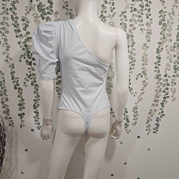 Free People Something About Your One Shoulder Bodysuit Sz M - Picture 6 of 9